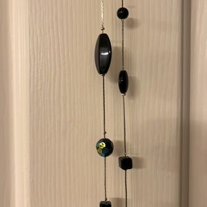 Black and silver necklace